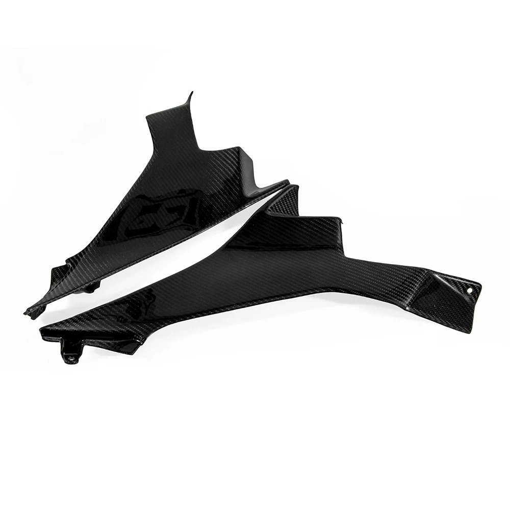 Motorcycle 100% Carbon Fiber Side Fairing Cover for Ninja 400 2019 Glassy Black